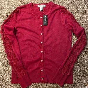 NWT WHBM Lace Cardigan Size XS